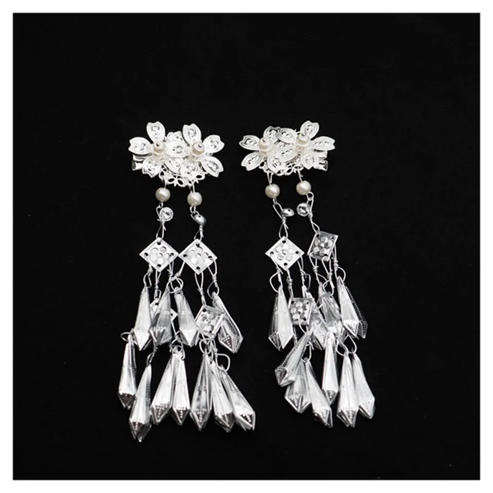 Лидер продаж Элегантная подвеска в винтажном стиле двойные цветы аксессуары