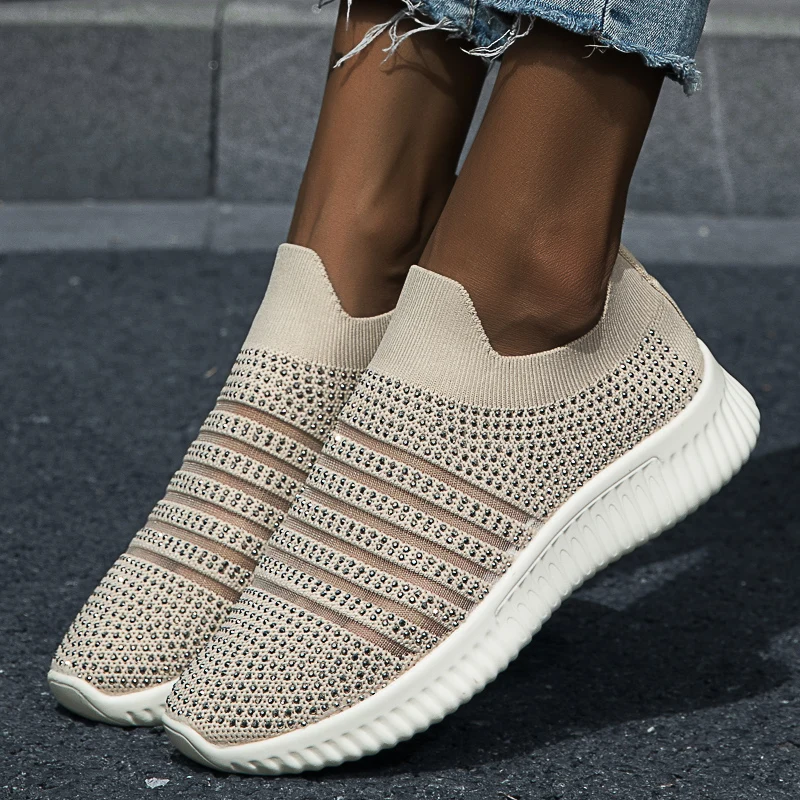 Zapatillas Sport Shoes for Women Breathable Fashion Running Sneakers Girl Walking Flat Non-slip Durable Outdoor Jogging Footwear