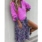 Женский вязаный свитер SYJ, свободный джемпер в стиле бохо, с вырезами в форме сердца, вязаный пуловер, зима