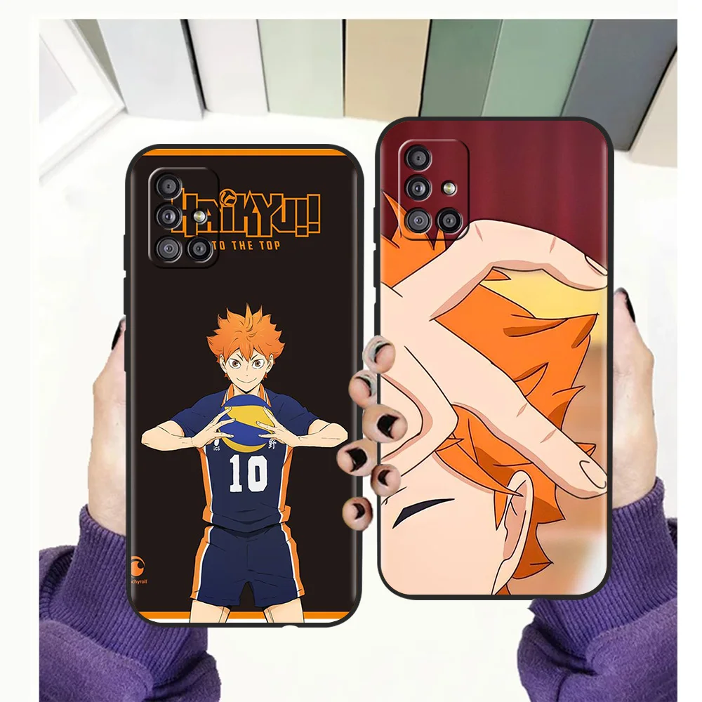 

Haikyuu Hinata Anime Phone Case for Samsung Galaxy A51 A71 A32 A52 A13 A22 M31 M21 M22 5G 2021 A01 A11 A21S A31 A41 Soft Shell