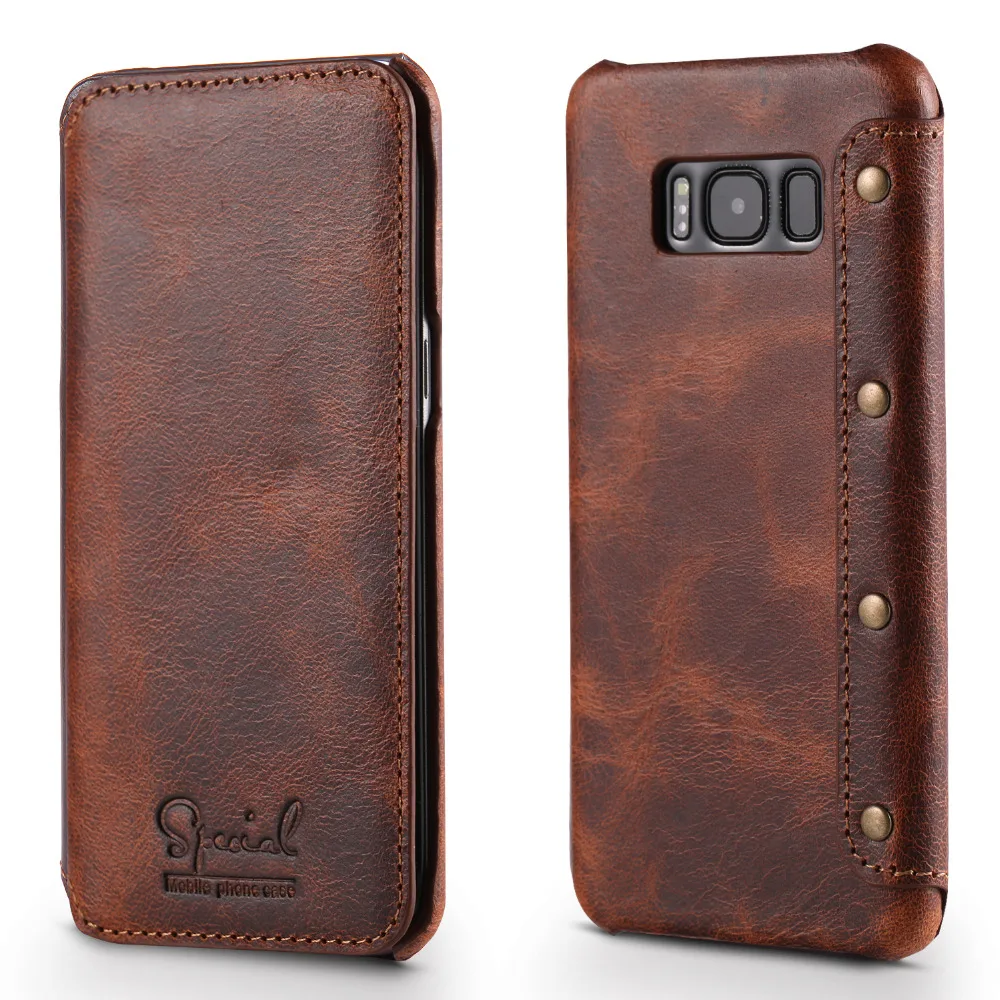 

Real Leather for Samsung Galaxy S10 Plus Case S9Plus Note9 Coque Samsung S10Plus Case Flip Cover for Samsung S9 Case S10e Funda