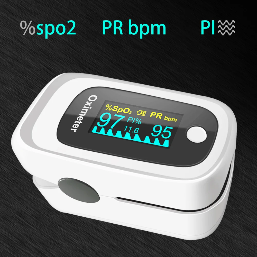 

OLED Finger Pulse Oximeter 4 Parameter SPO2 PR PI ODI 8 Hour Sleep Monitoring Curve Heart Rate Monitor