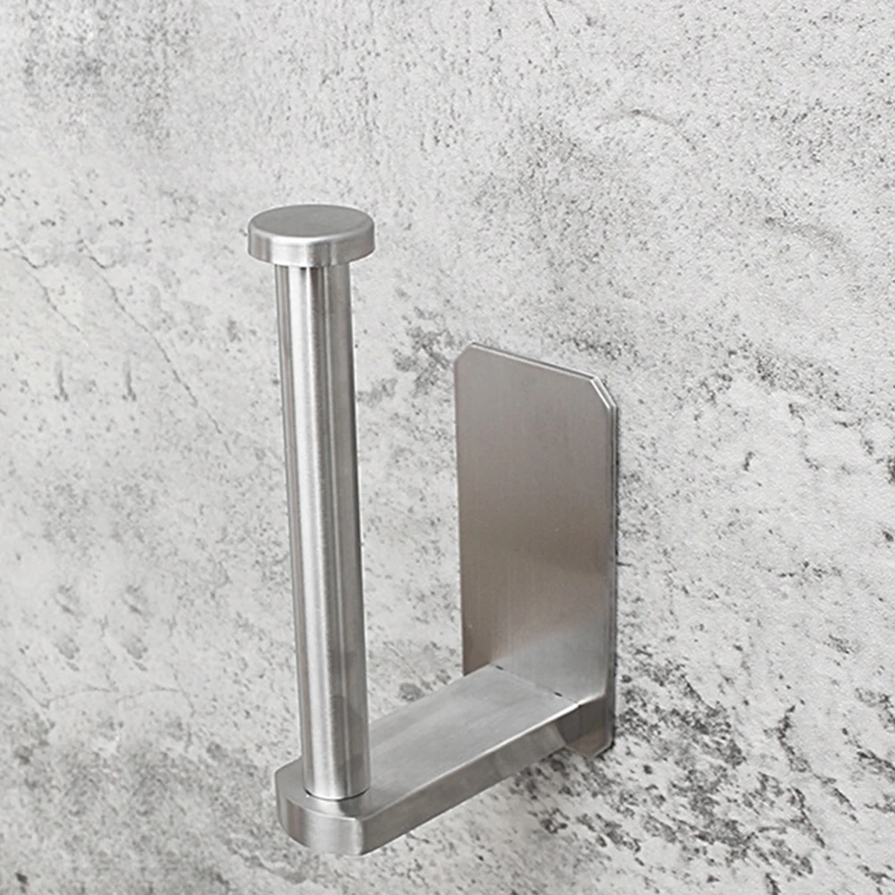 

Wall Mounttoilet Paper Holder Stainless Steel Kitchen Paper Towel Tissue Hanger Bathroom Roll Paper Household Accessories
