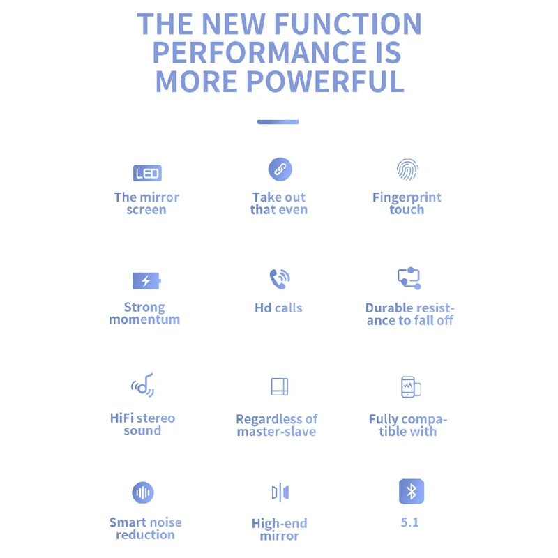 M918 Bluetooth Earphones V5.0 Wireless Headphones 9D Stereo Music Waterproof Earbuds with 3500MAh Long Battery Life | Электроника