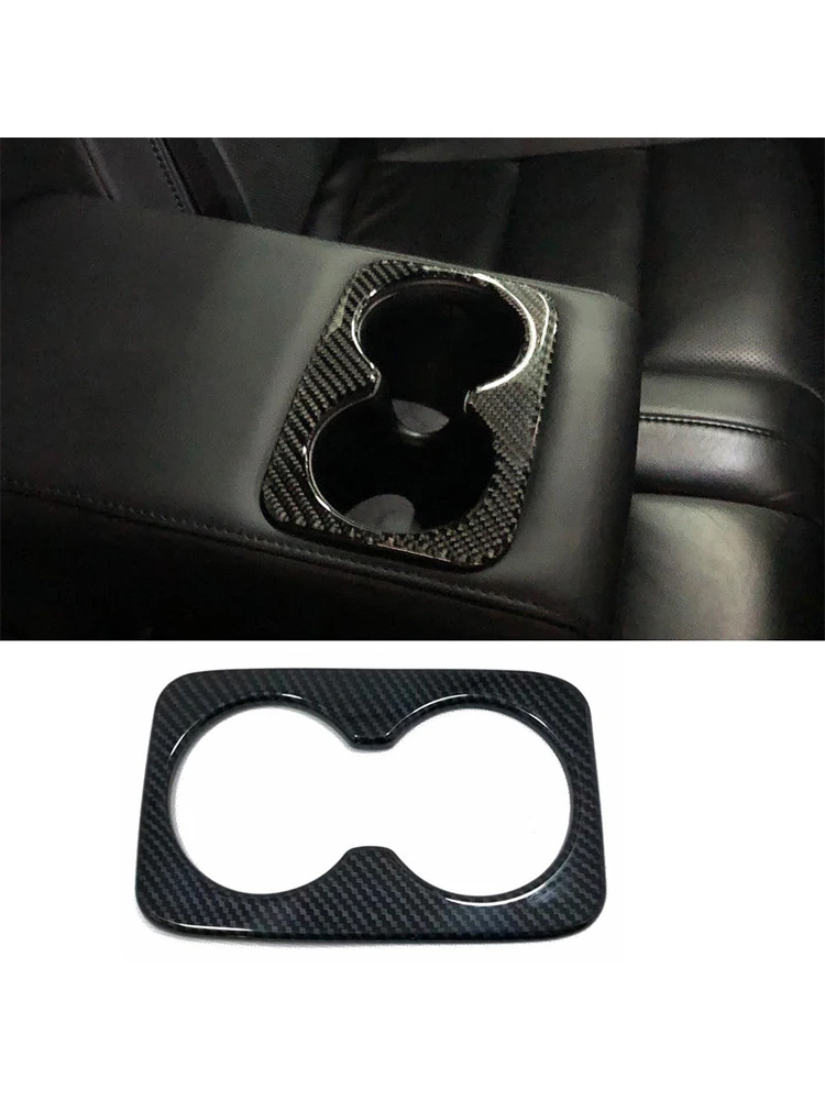 Новая задняя крышка для держателя стакана воды из углеродного волокна Jeep Grand Cherokee