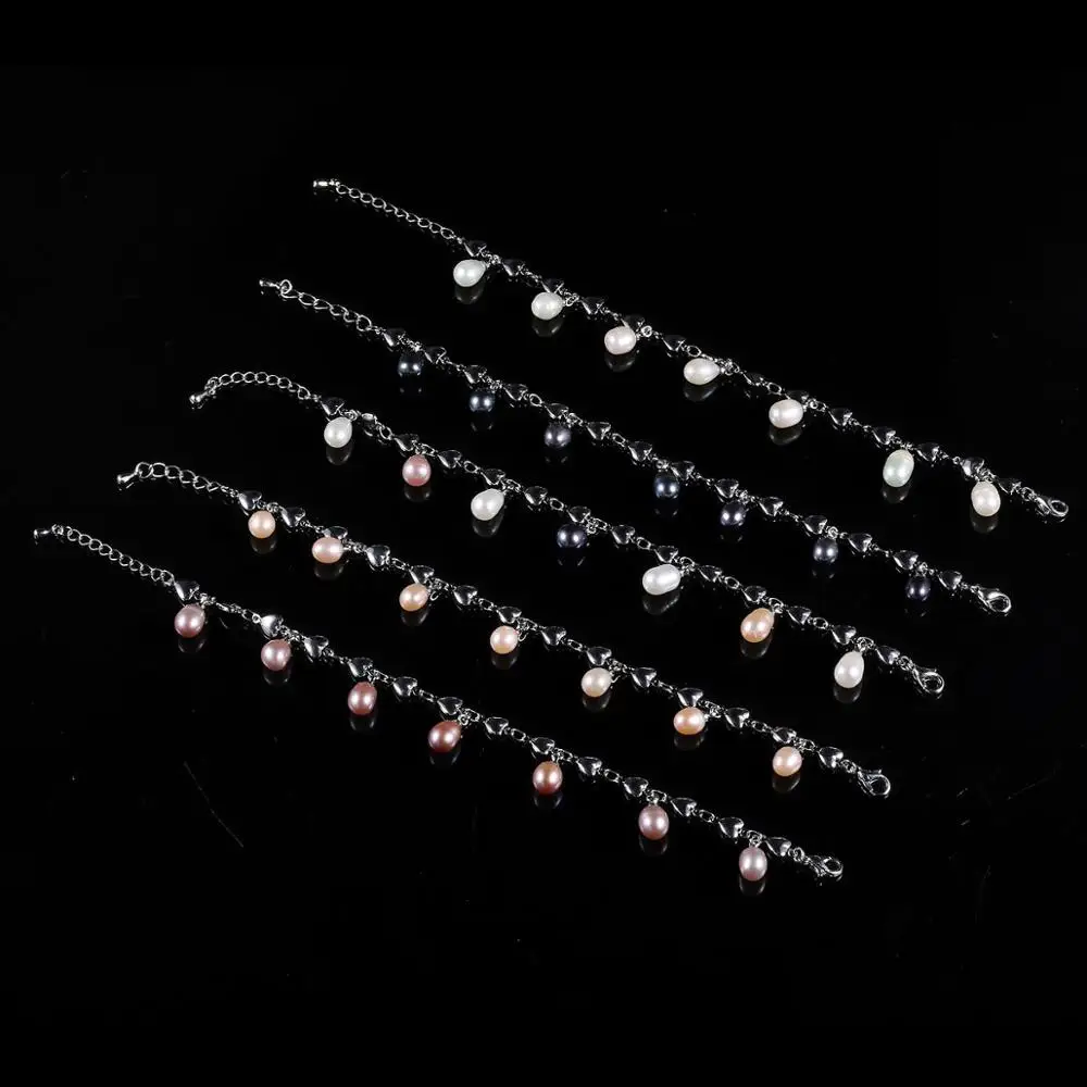 Новое поступление разноцветный браслет в форме сердца из натурального