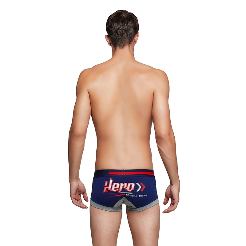 Мужское нижнее белье из хлопка с низкой посадкой удобные сексуальные 3 цвета на