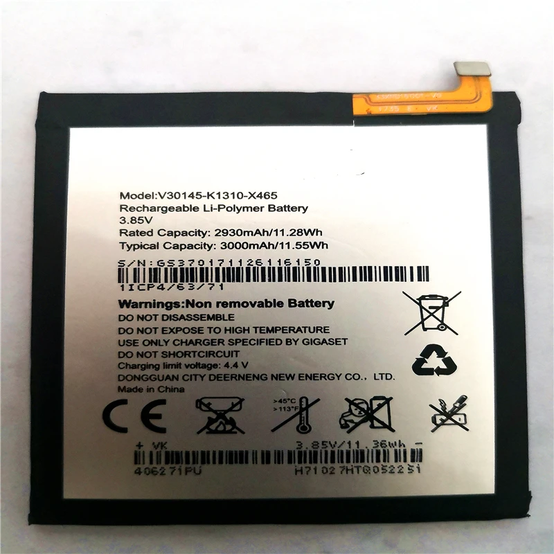 3000 мАч V30145 K1310 X465 запасная батарея для смартфона Gigaset GS370 Li Ion bateria Batterie с ремонтными