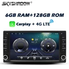 Автомобильный DVD-плеер Carplay DSP Android 11,0 6 ГБ + 128 Гб LTE GPS WIFI Bluetooth 5,0 радио для Toyota Rav4 Corolla Vios Hilux 2006-2010
