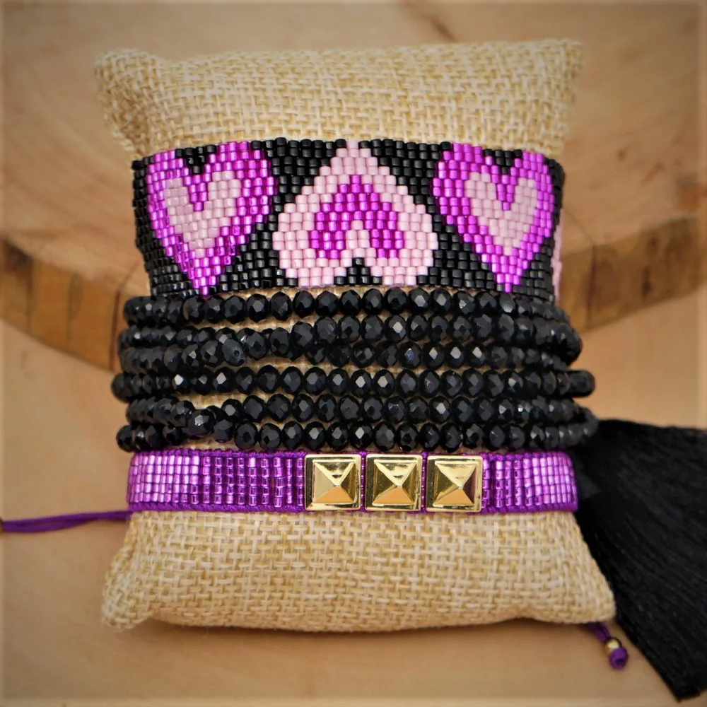 Женский браслет с кристаллами SHINUSBOHO Mujer Moda ювелирное украшение в виде сердца