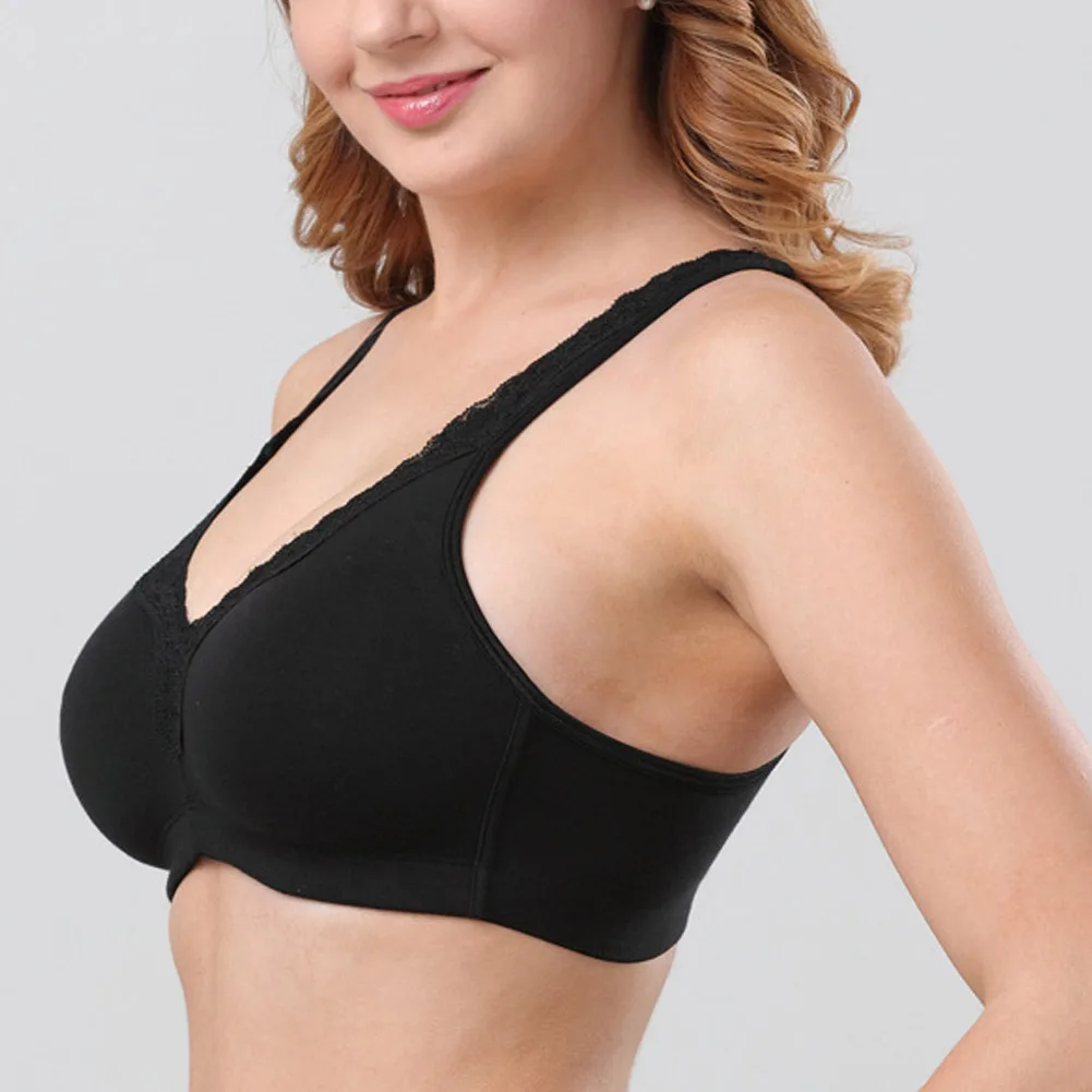 Женский кружевной ультратонкий хлопковый бюстгальтер без косточек удобное