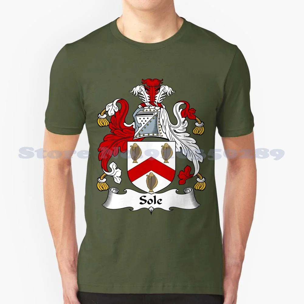 

Летняя забавная футболка с надписью Sole для мужчин, женщин, мужчин, девиз семьи, герб с надписью Heraldry Crests, США, шотландский, французский стиль