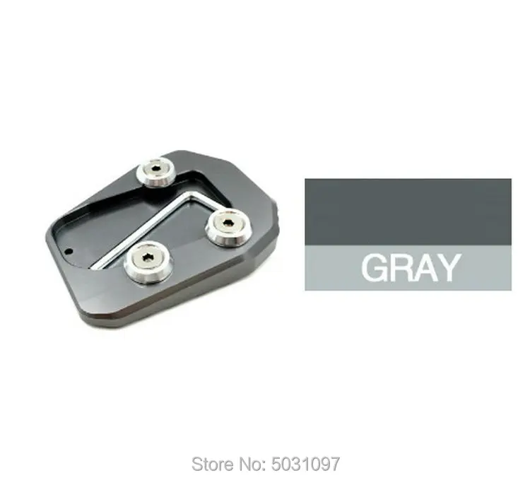 

Free shipping Motorcycle modified accessories aluminum Kickstand Extension Kick Stand Plate For Yamaha MT-09 FZ-09 2013-2016