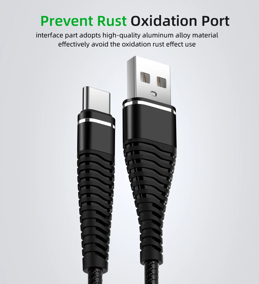 Robotsky пружинный USB кабель type-C для быстрой зарядки и синхронизации данных пружинный USB кабель для зарядки XiaoMi huawei Letv samsung Micro USB