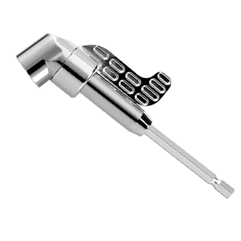 

1/4" Magnetic Angle Bit Driver Adapter Screwdriver 360 Degree Adjustable Thumb Flange Off-Set Power Head Power Drill Drive