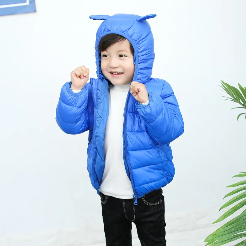 Зимнее детское пуховое пальто одежда для маленьких мальчиков и девочек теплая