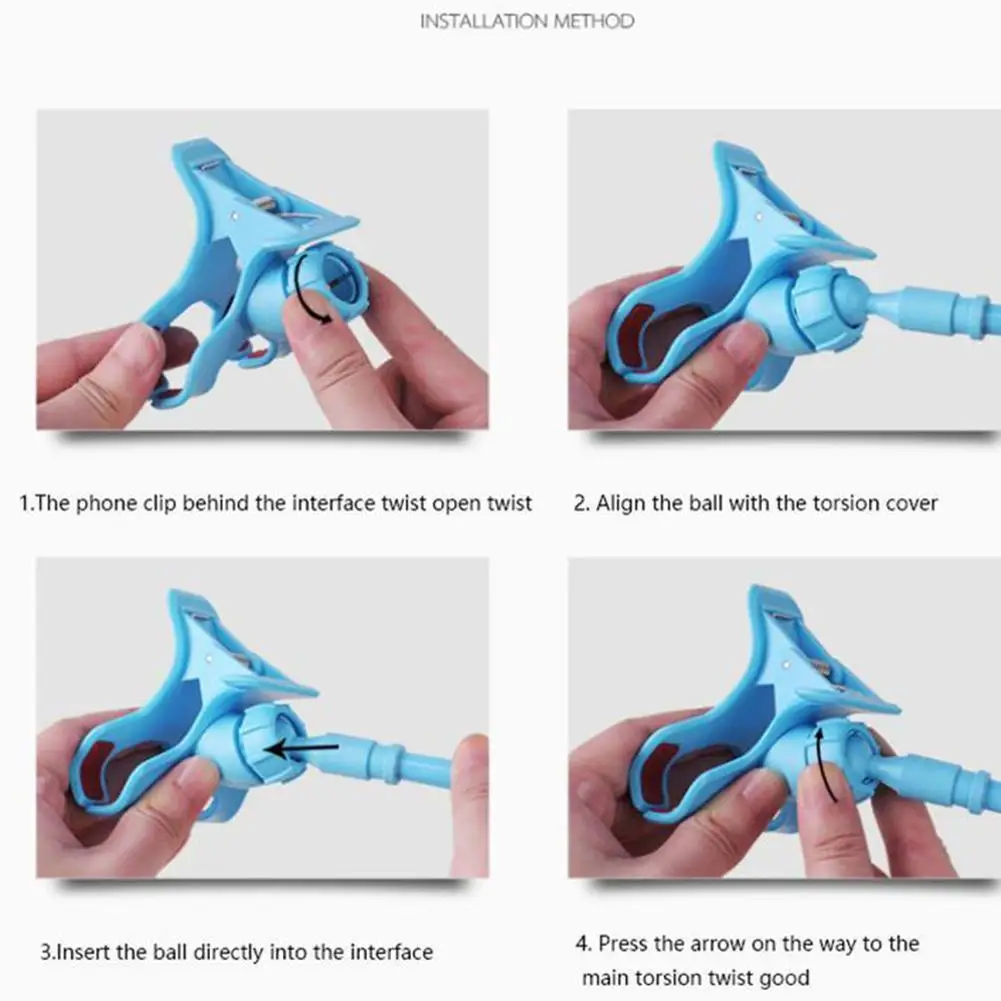 

Lazy Phone Holder Mobile Lazy Bracket Two Clamp Flexible Holder Support Arm Stand Phone For Cellphone Lazy Holder Phone F1I0