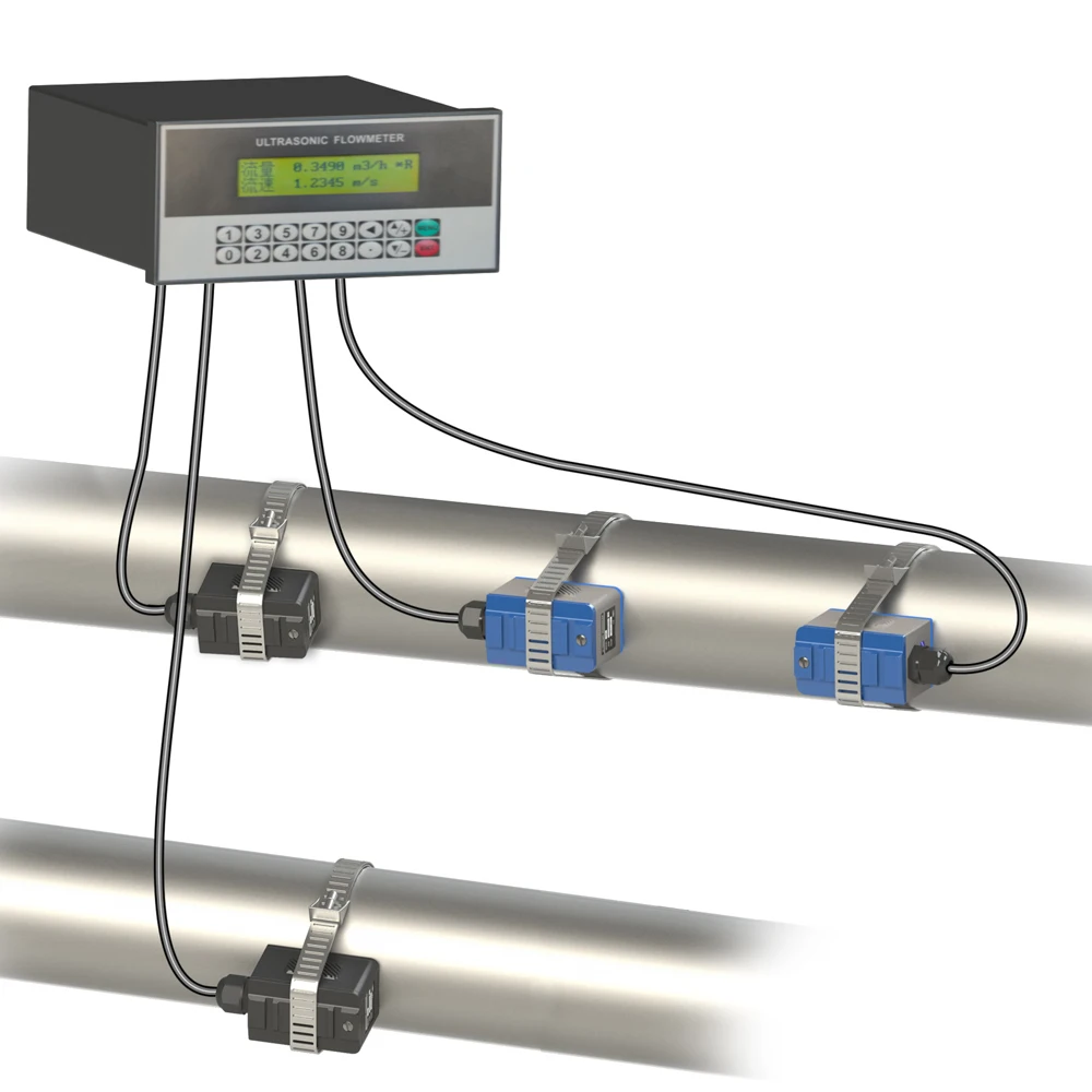 

TUF-2000U Flowmeter Panel Mounted Insertion Ultrasonic Water Flow Meter With RS485 Interface And 4-20mA Analog Output