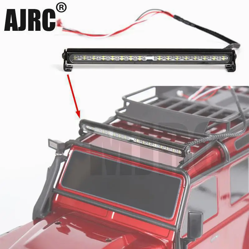 

RC Car Parts Trx4 Metal LED Roof Lamp Light Bar for 1/10 RC Crawler Trax Trx-4 Trx4 axial 90046 90047 TRX-6 Car Accesories