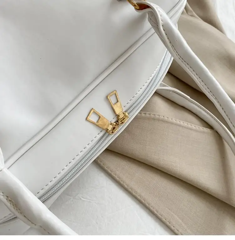 Однотонная Повседневная вместительная дамская сумка через плечо Новое