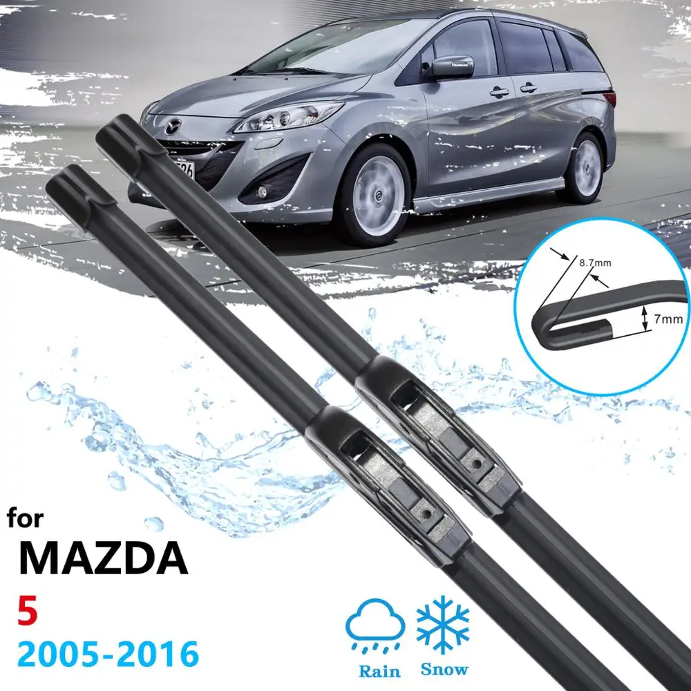 

Car Wiper Blade for Mazda 5 Premacy 2005~2016 Mk2 MK3 MPV Front Windscreen Windshield Wipers Car Accessories 2011 2012 2013 2014