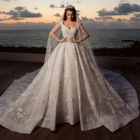 applique lace beads wedding dress sleeveless robe sweetheart brush train sequin gown custom made bridal dresses vestido de novia