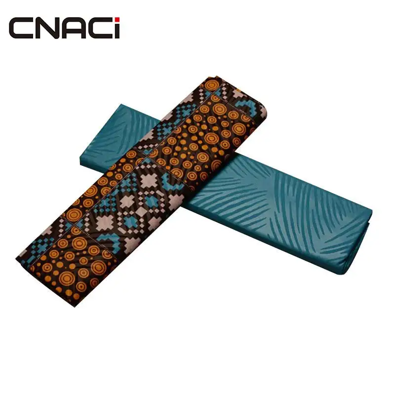 CNACI Новинка Kente Ткань Гана принт африканская ткань Анкара настоящий воск блок печать ткань 2+ 2 ярдов для женского платья - Цвет: 19070018