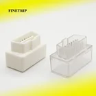 Без чипа, пустой MINI OBDII 16-контактный угловой разъем Obd2 ELM327, стандартные Bluetooth розетки, штепсельная вилка Obd Ii, корпус адаптера