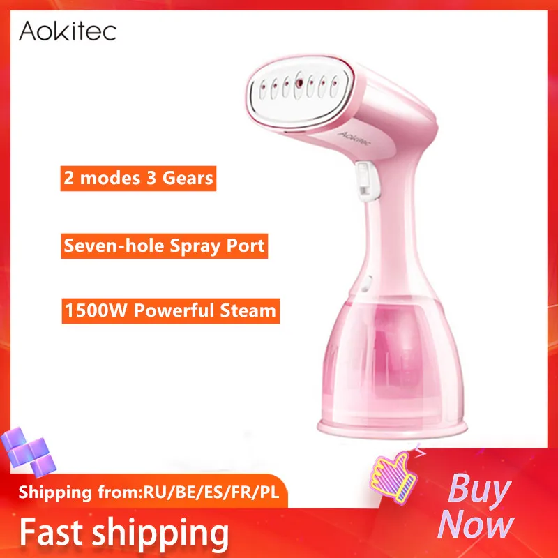 

Aokitec Handheld Steamer 1500W Powerful Garment Steamer Steam Hanging Ironing Machine Steam Ironing Clothes Generator for Home