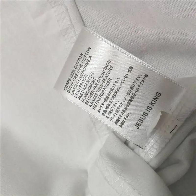 Новинка 19ss Футболка с принтом воскресенье закрытого Иисуса короля 3D цифровая