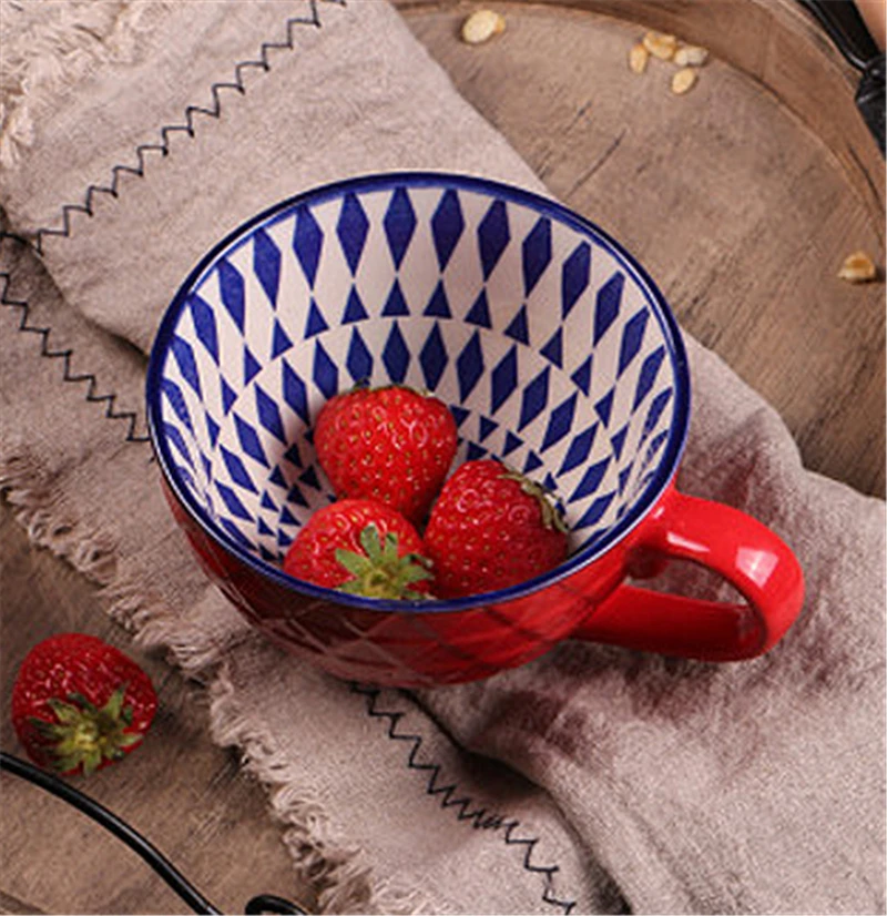 Керамические кофейные чашки в европейском стиле кружка для молока чая завтрака