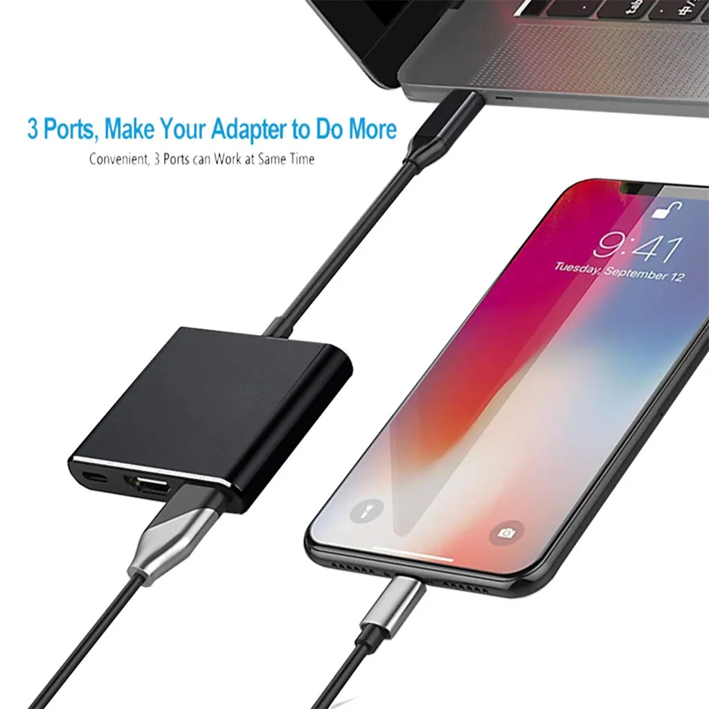 CARPRIE USB 3 1 Type C на HDMI 0 многопортовый адаптер 4K AV конвертер концентратор Поддержка