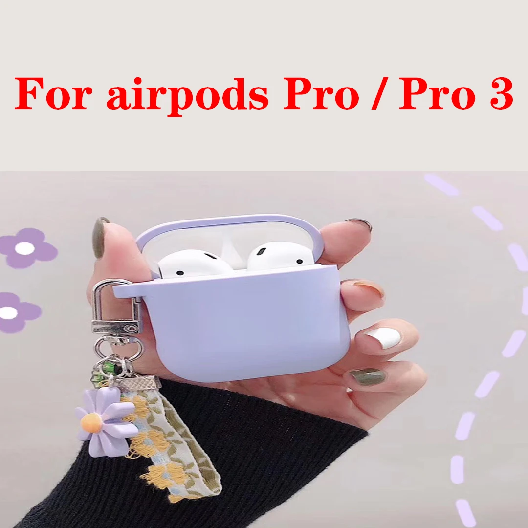 Чехол для Air pods 1/2 для AirPods Pro, роскошный цветочный подвесной брелок с орнаментом, аксессуары, силиконовый чехол, беспроводной чехол для наушников - Цвет: D3 For AirPods Pro