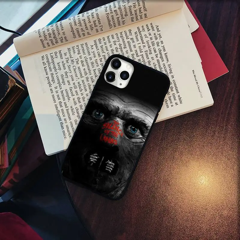 

The Silent Lamb Hannibal Phone Case for iPhone 11 12 pro XS MAX 8 7 6 6S Plus X 5S SE 2020 XR Soft Silicone Shell Cover Funda