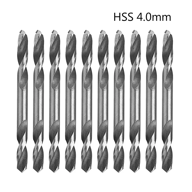 

2021 New 10Pcs 4mm HSS Double Ended Spiral Torsion Drill Tools Drill Set