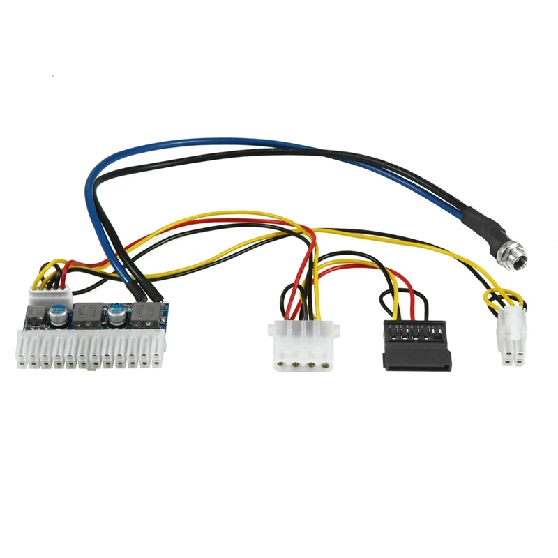 DC-ATX в он-лайн Питание доска 84 Вт 12В твердотельный накопитель модуль DC-DC с кабелями