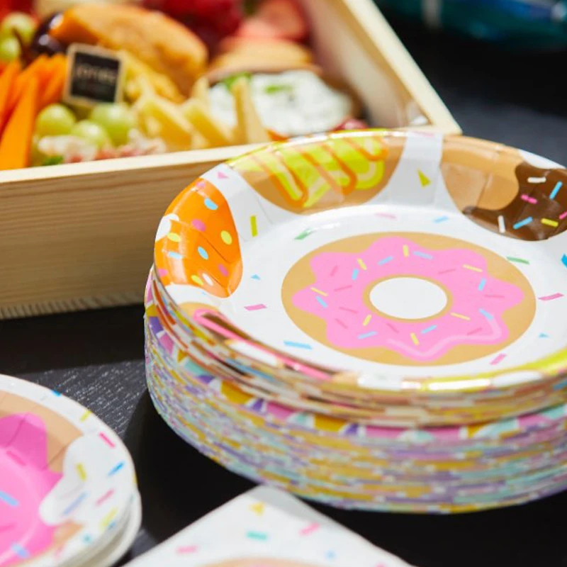 Пончик вечерние принадлежности для девочек на день рождения украшения пончик