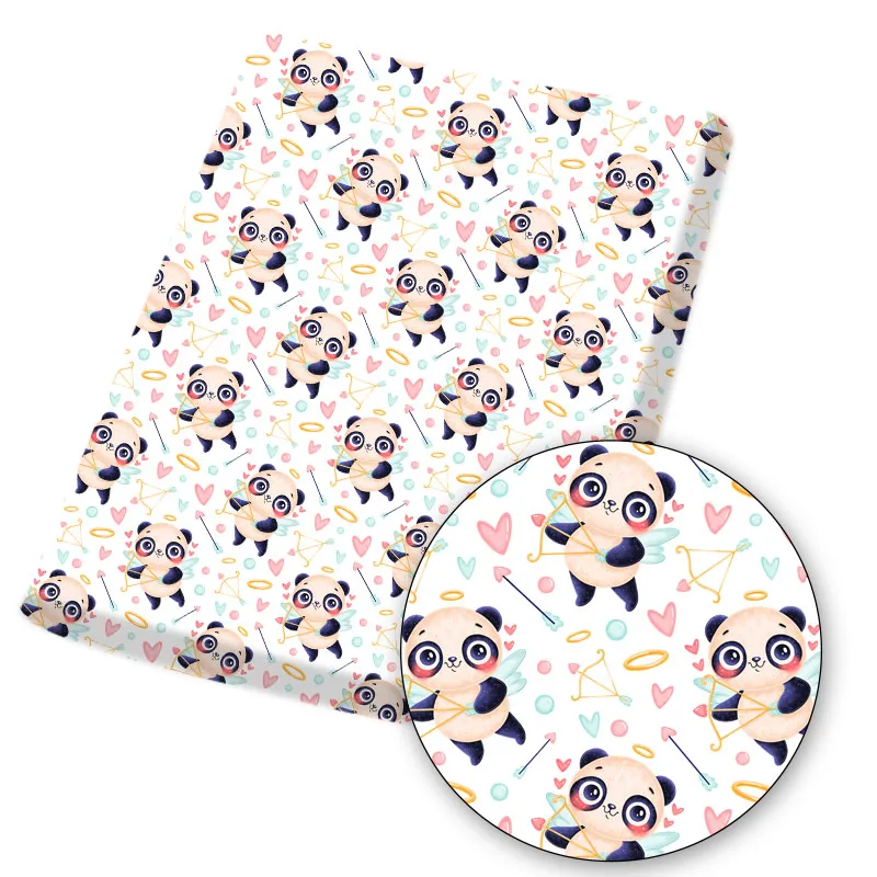 Полиэстеровая хлопковая ткань для шитья дизайнерская платья День Святого