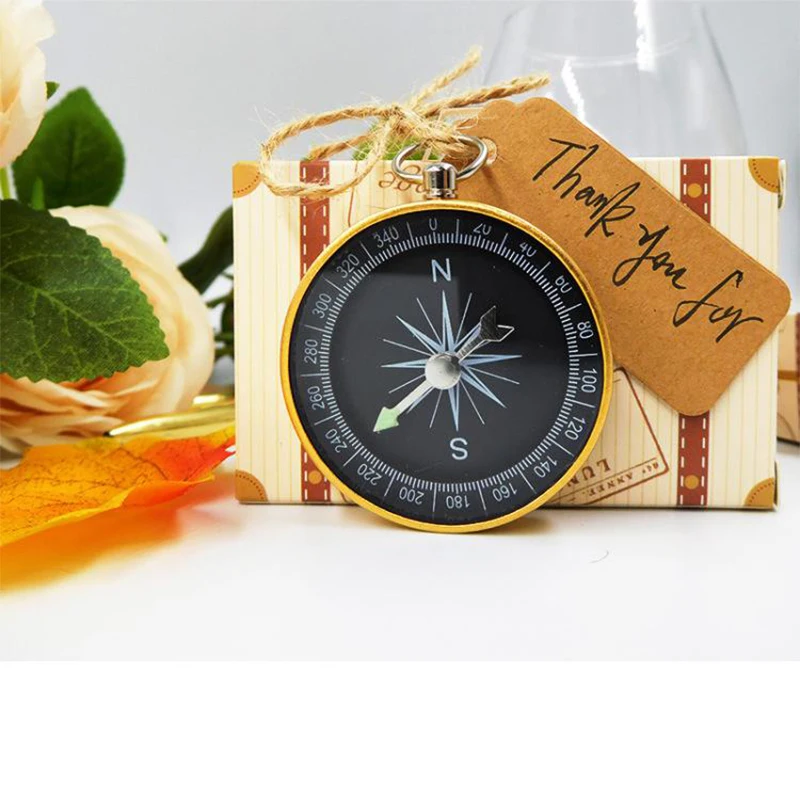 Свадебные сувениры Karft бумажные конфеты Подарочная коробка брелок компас с