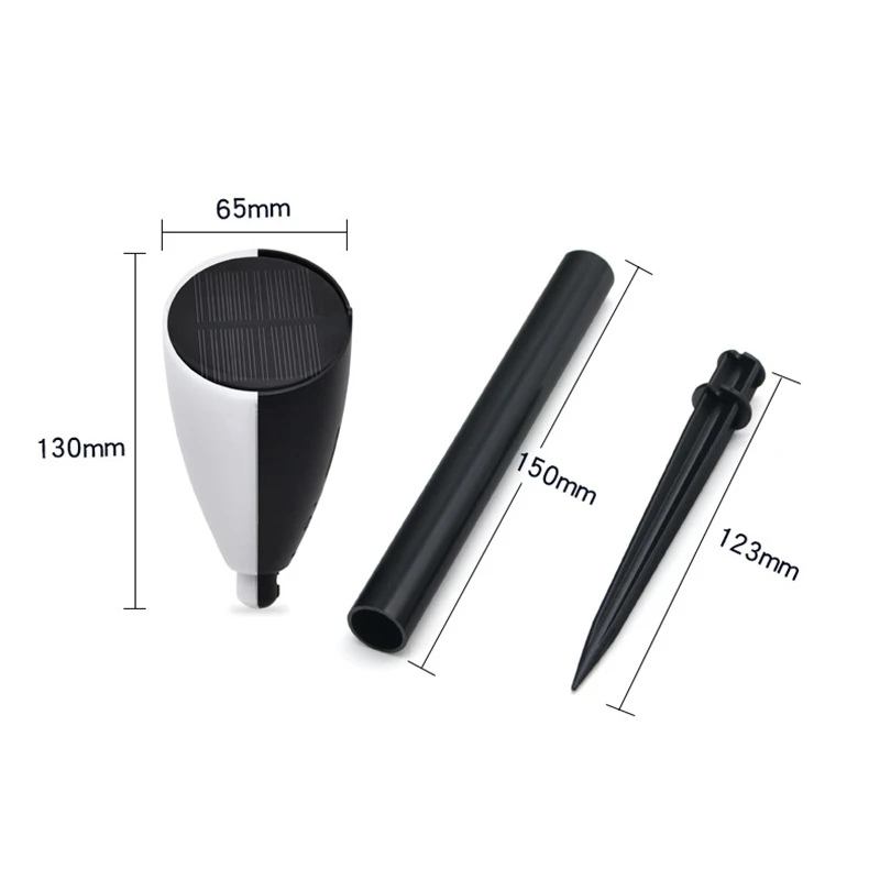 

Hot XD-2PCS Solar Lawn Lamp Christmas Decoration Atmosphere Lamp Garden Lamp Double Color