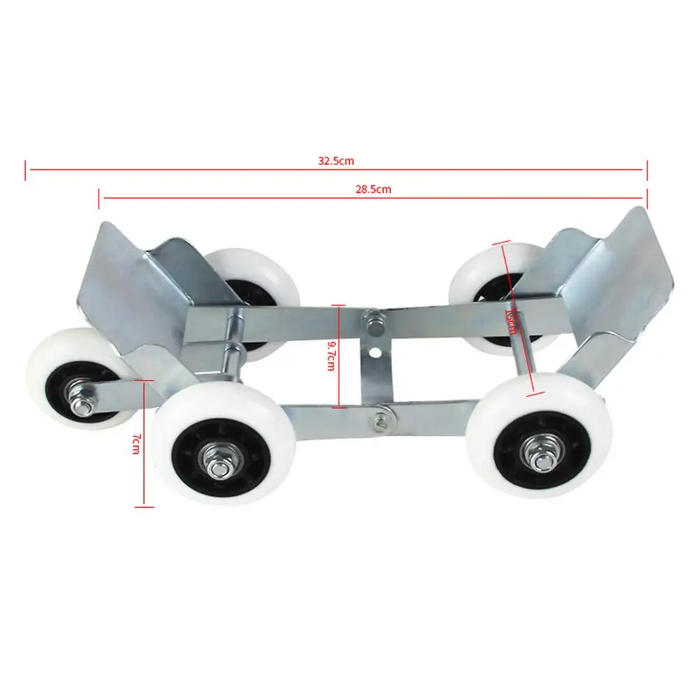 

Motorcycle/Tricycle Flat Tire Booster 5 Roller Mini Haul Truck Portable Roller Skating Emergency Vehicle Transportation Tool