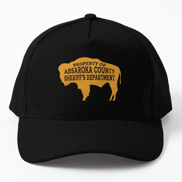 

Бейсбольная кепка собственность округа Абсарока, шапка шерифа, повседневная женская кепка, однотонная шляпа с принтом, солнцезащитная Кепк...