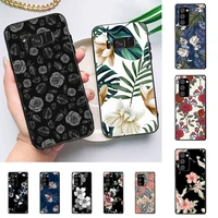 retro colorful flower phone case for samsung galaxy note 10pro note 20ultra note20 note10lite m30s