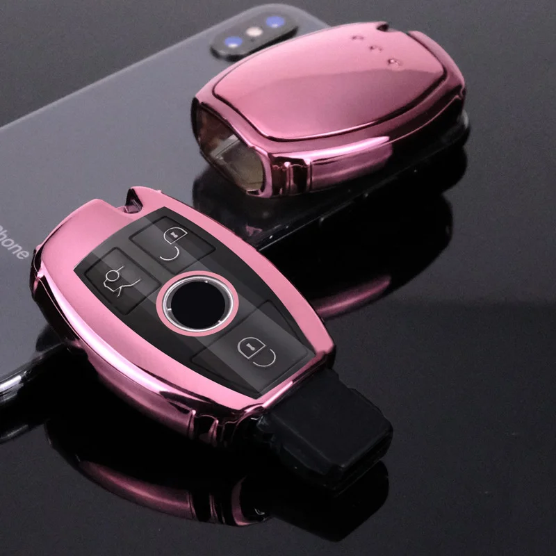 Мягкий чехол для ключа из ТПУ автомобильного Mercedes Benz C Class W204 GLC 260 C200 CIA GLA W205 W212 S E