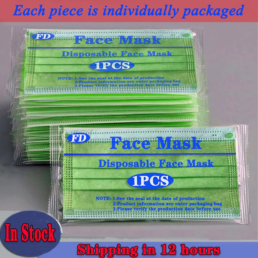 

10/50 шт., одноразовые маски для лица