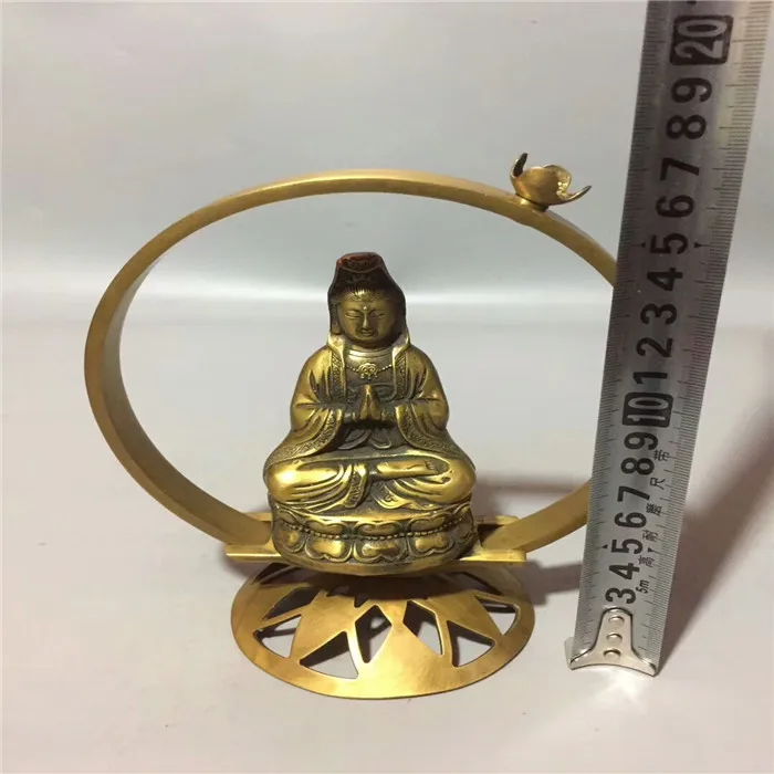 

Pure copper Guanyin bronze statue Guanyin decorative ornaments Guanyin Buddha bronze ware