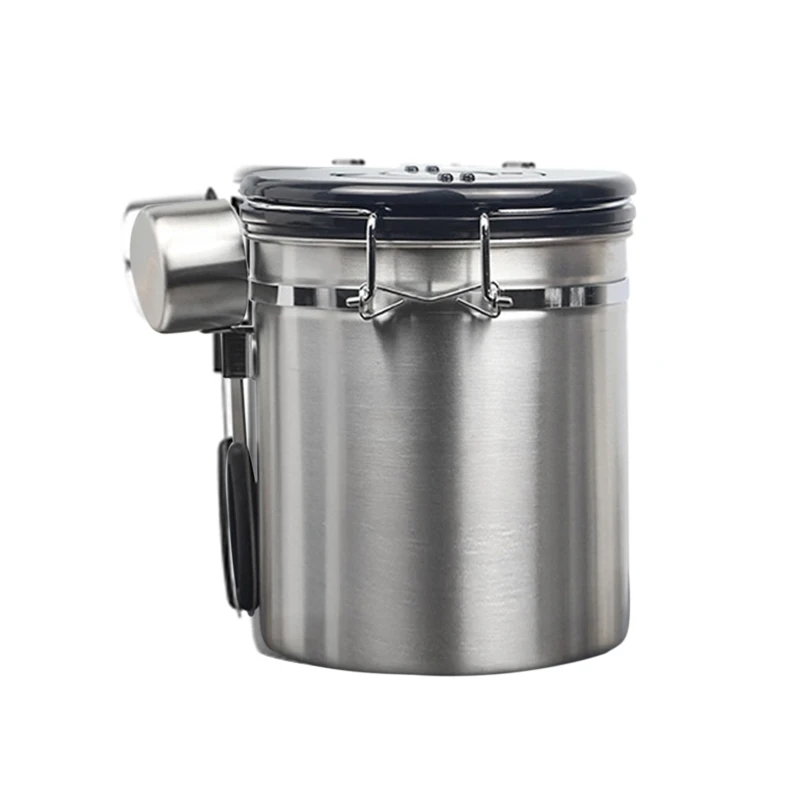 

Coffee Canister Stainless Steel Coffee Beans Storage Container with Coffee Scoop