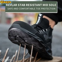 dropshipping work safety boots men steel toe shoes men safety shoes puncture proof work sneakers breathable work shoes male
