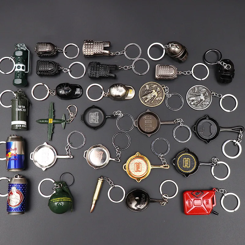 

Брелок PUBG, игрушки, мини оружие из цинкового сплава, оборудование для Фэнтези, фигурки AWM M24 M416 98K, модель брелка, экшн-фигурки, подвесные игруш...