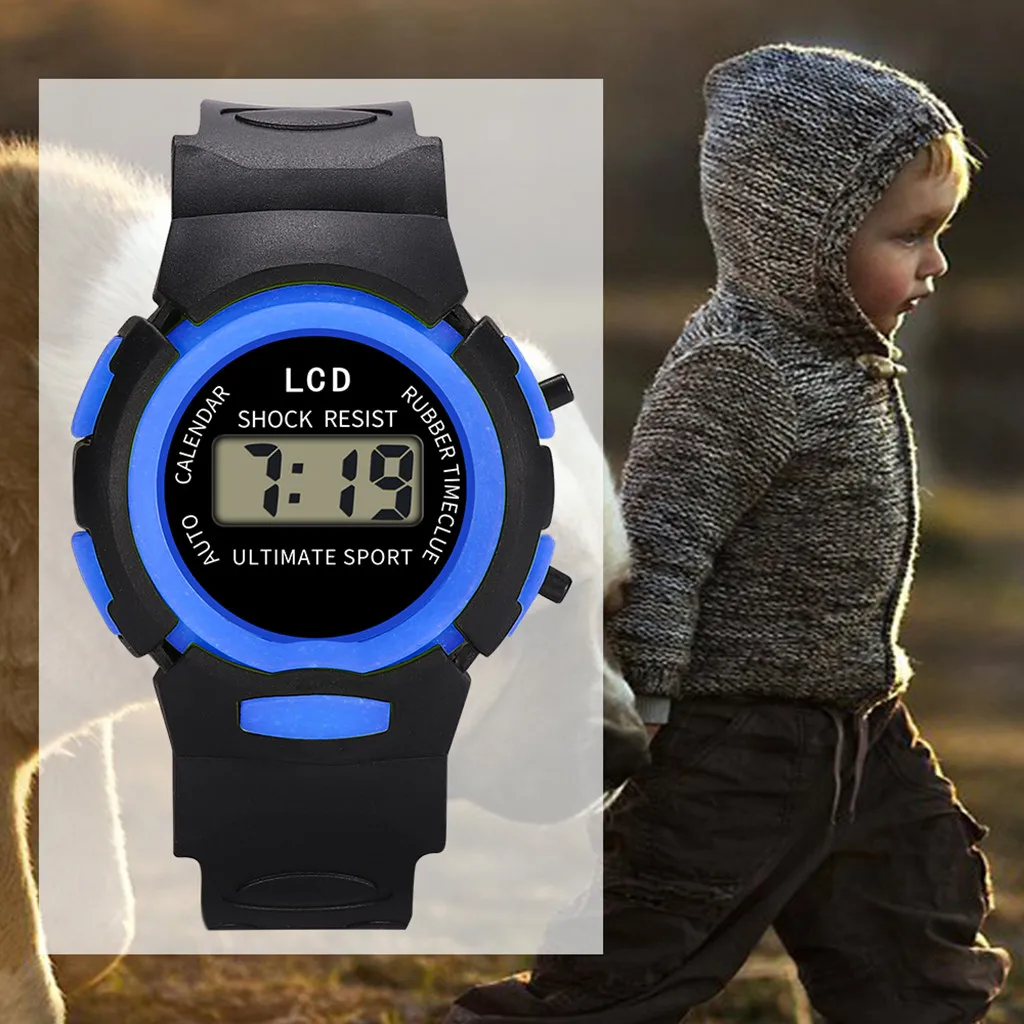 

Digital Sport Waterproof Children Watch Digital Sport Led Electronic Wristwatch Bluetooth Fitness Wristwatch Kids Hours Hodinky
